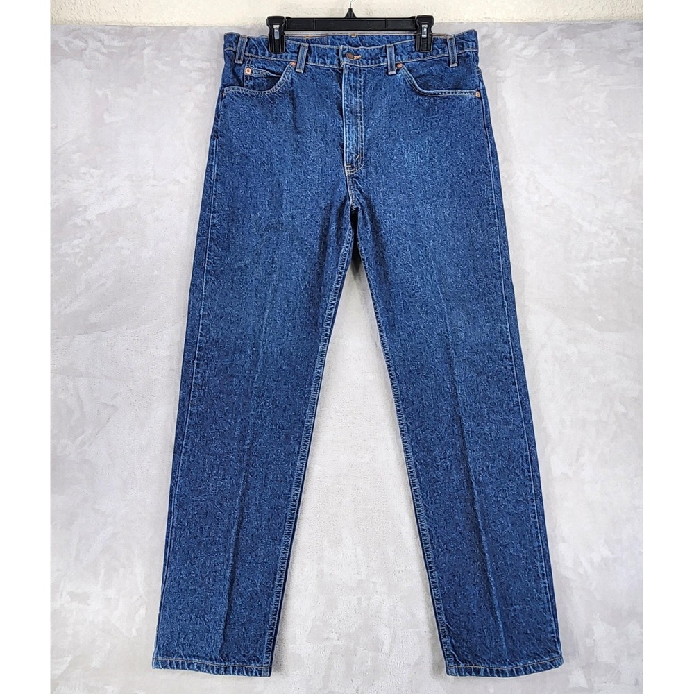 Vintage Levis 505 Jeans Mens 38x32 Orange Tab Y2K Medium Wash Regular Straight